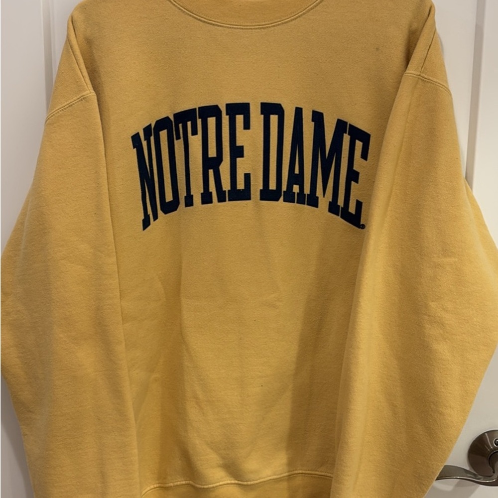 Notre Dame Gold Crewneck Sweatshirt